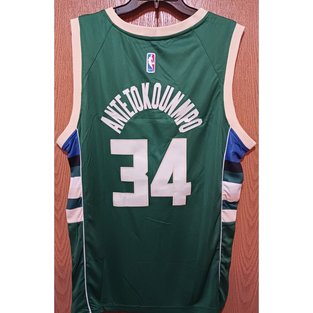 Giannis Antetokounmpo (Nike)-(Bucks)-(Green)-(Jersey)-(New Cond.)-(Size:XL)-$95 - Picture 5 of 12